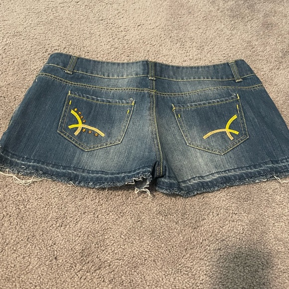 Denim Blue Jean shorts from France. Size 10. - Picture 3 of 5